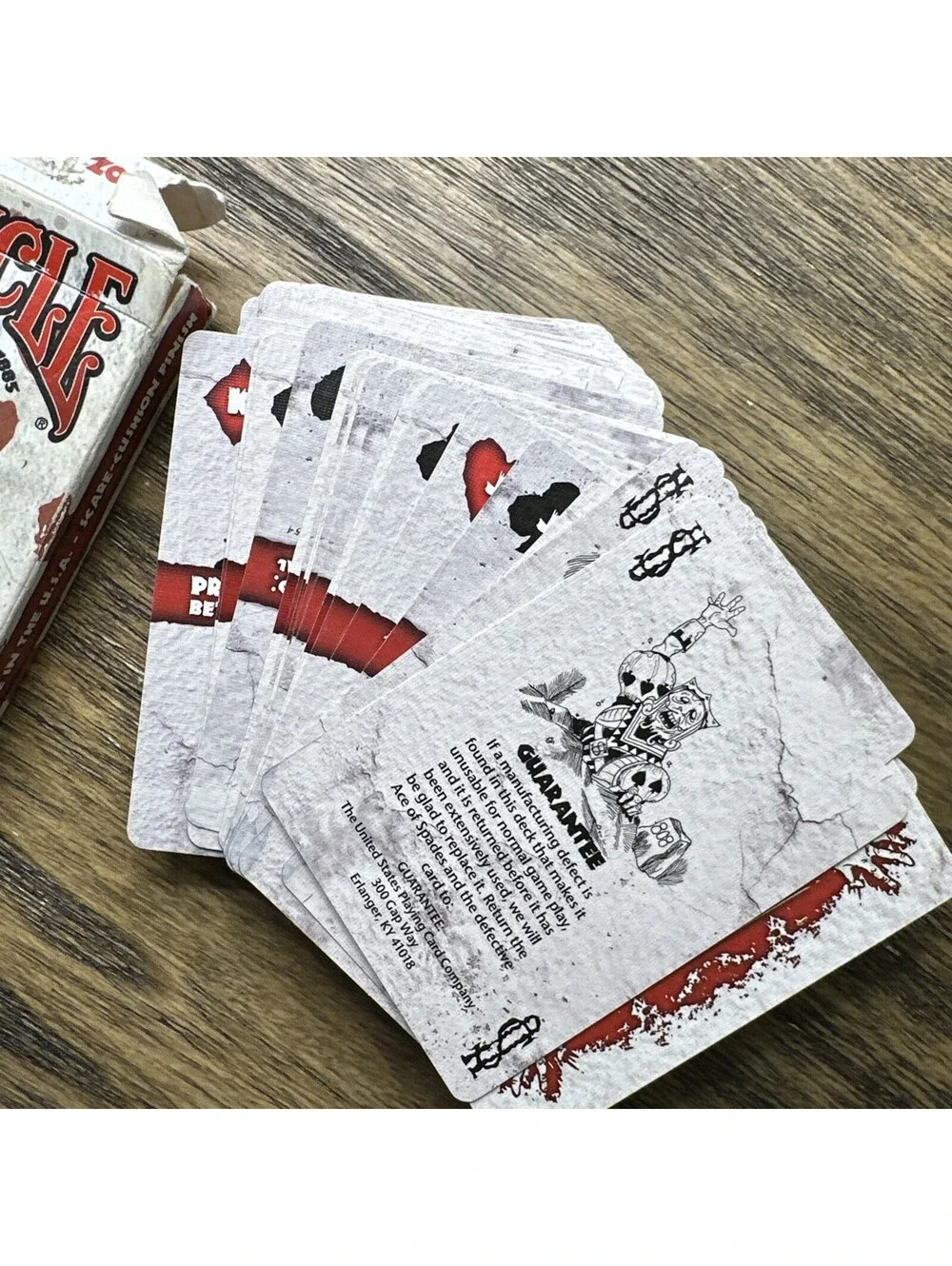 Bicycle  ZOMBIE Playing Cards - Made in the U.S.A. - Scare cushion Finish